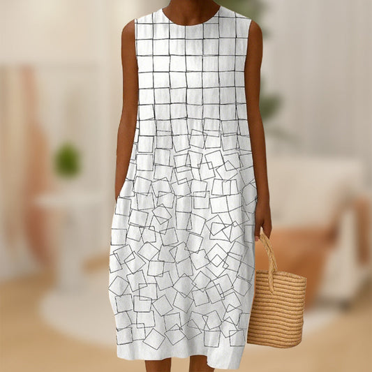 Γυναικείο απλό καλοκαιρινό φόρεμα δεξαμενή