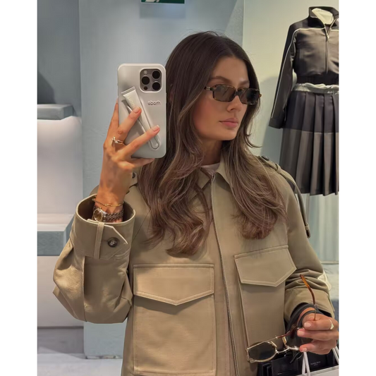 Women's Stylish Versatile Short Jacket with Spacious Pockets