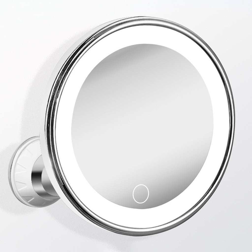 ⏳🔥LIMITED-TIME 50% OFF! ⏰💄10X Magnifying LED Makeup Mirror, Suction Mounted Illuminated Mirror For Skincare & Cosmetic Application💄