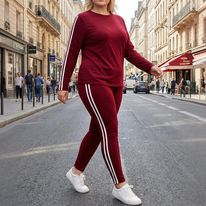 🔥Limited Time 51% OFF🏃‍♀️Women's 2-Piece Long Sleeve Tracksuit Set