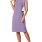 🔥Summer Sale 49% OFF🌸Women Round Neck Loose Split Wrinkle-Free Midi Dress with Pockets(Buy 2 Free Shipping)