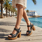 👡Καλοκαιρινά σανδάλια με πλατφόρμα και ένα λουράκι ☀️