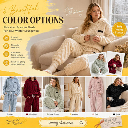 🔥🍂 Embossed Geometric Plush Set – Timeless Comfort & Effortless Style For Every Occasion