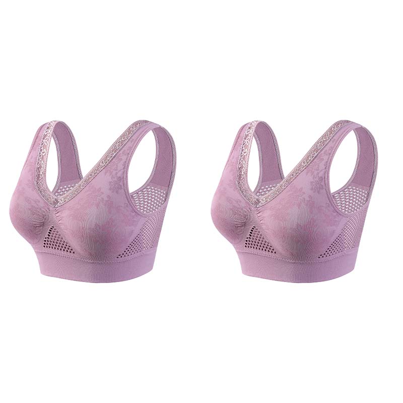 🏆 Last Day Buy 1 Get 1 Free 💐 🎁Lace Wireless Pure Cotton Buttonless Comfy Lifting Bra