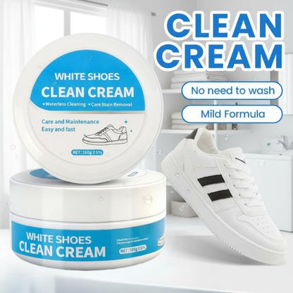 🧼✨ Κρέμα καθαρισμού παπουτσιών και δερμάτινων ειδών χωρίς ξέβγαλμα – Αφαιρεί αμέσως τους λεκέδες, χωρίς να χρειάζεται ξέβγαλμα! 🧽🔥