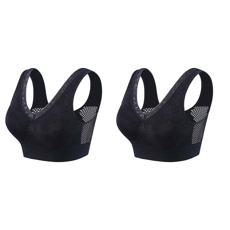 🏆 Last Day Buy 1 Get 1 Free 💐 🎁Lace Wireless Pure Cotton Buttonless Comfy Lifting Bra
