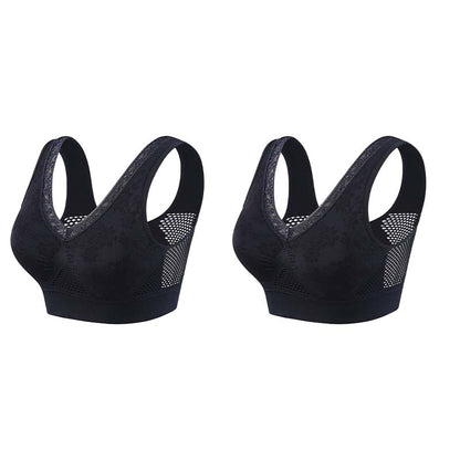 🏆 Last Day Buy 1 Get 1 Free 💐 🎁Lace Wireless Pure Cotton Buttonless Comfy Lifting Bra