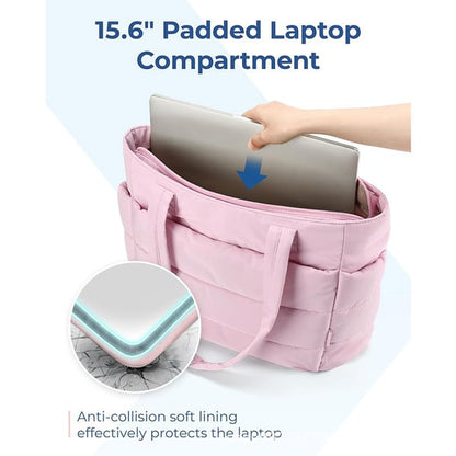 👜🌸 Γυναικεία Αδιάβροχη Τσάντα Tote | Σχεδίαση Πουφ & Καπιτονέ ✨