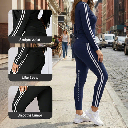 🔥Limited Time 51% OFF🏃‍♀️Women's 2-Piece Long Sleeve Tracksuit Set
