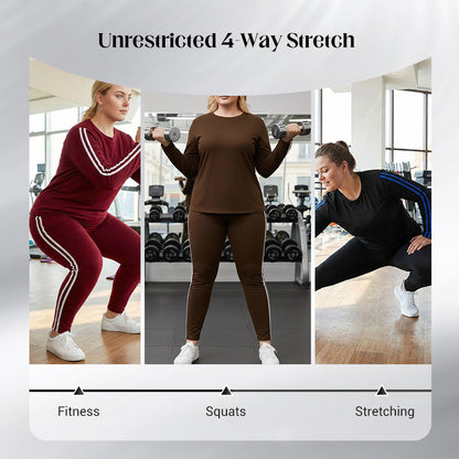 🔥Limited Time 51% OFF🏃‍♀️Women's 2-Piece Long Sleeve Tracksuit Set