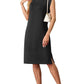 🔥Summer Sale 49% OFF🌸Women Round Neck Loose Split Wrinkle-Free Midi Dress with Pockets(Buy 2 Free Shipping)