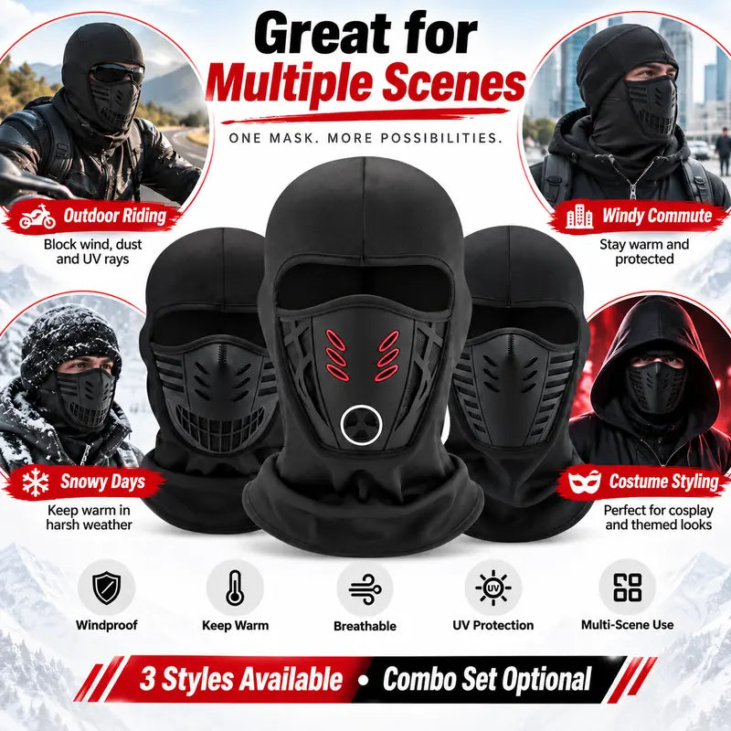 🔥Full-Face Windproof, Winter Warmth❄️ Unisex Full Face Mask – Full Coverage, Windproof & Warm ✨