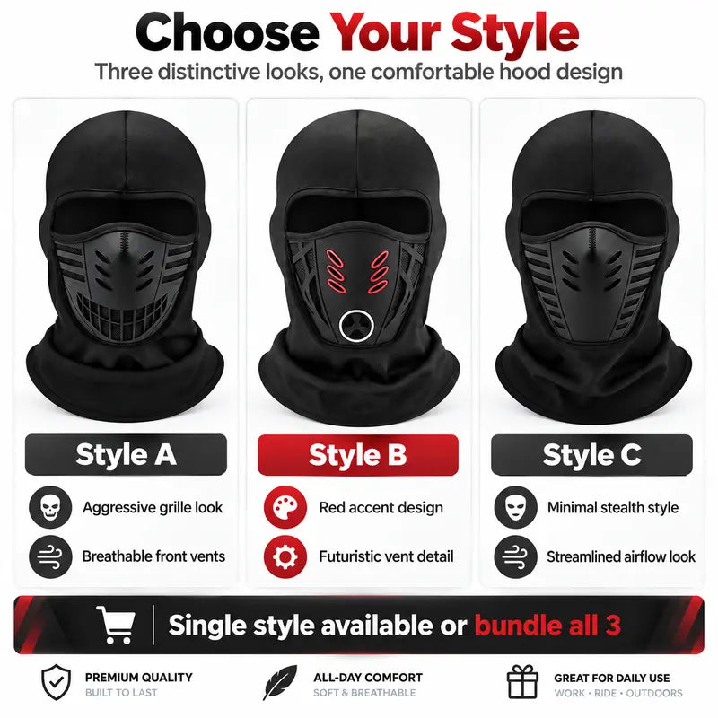 🔥Full-Face Windproof, Winter Warmth❄️ Unisex Full Face Mask – Full Coverage, Windproof & Warm ✨