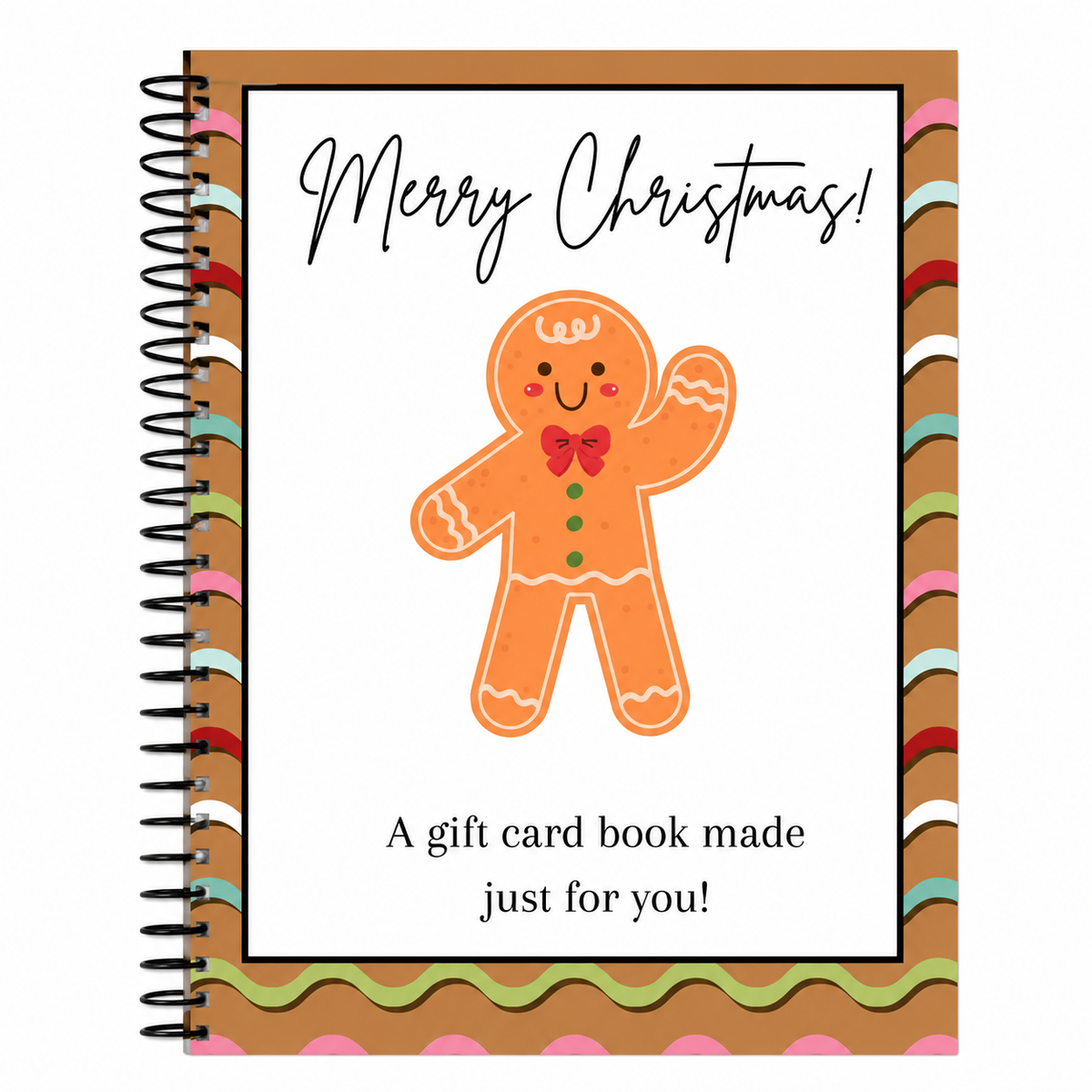 🎁70% OFF🎅Christmas Gift Card Booklet👍DIY Spiral-Bound Christmas Gift Card Holder Book