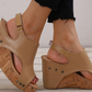 👡 Γυναικεία δερμάτινα ορθοπεδικά σανδάλια με πλατφόρμες✨