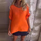 🌺 Oversized V-Neck Top για γυναίκες