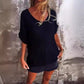🌺 Oversized V-Neck Top για γυναίκες