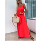 💗👗Ελαφρύ στράπλες μάξι φόρεμα με πλαϊνό σκίσιμο