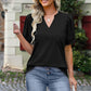 🌸🔥Γυναικείο κοντομάνικο V-Neck T-shirt με εκτύπωση | Αναπνεύσιμο ύφασμα