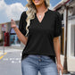 🌸🔥Γυναικείο κοντομάνικο V-Neck T-shirt με εκτύπωση | Αναπνεύσιμο ύφασμα