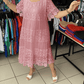 💝 φόρεμα με κοντό μανίκι από δαντέλα👗