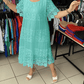 💝 φόρεμα με κοντό μανίκι από δαντέλα👗