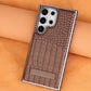 Crocodile Texture Phone Case with Kickstand for Samsung