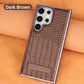 Crocodile Texture Phone Case with Kickstand for Samsung