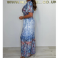🌷 Boho τυπωμένη ολόσωμη φόρμα με φαρδιά πόδια