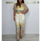 🌷 Boho τυπωμένη ολόσωμη φόρμα με φαρδιά πόδια