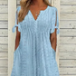 ✨【M-3XL】👗Γυναικείο κομψό V-λαιμός κοίλο-out στερεό κοίλο-out φόρεμα🔥