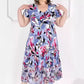 Women's Elegant V-Neck Short Sleeve Dress