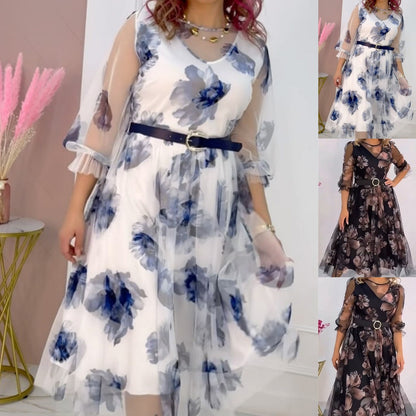 👗 Φόρεμα με φλοράλ σχέδιο