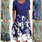 【S-3XL】👗Φλοράλ φόρεμα με στρογγυλό λαιμό