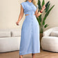 Women's Elegant Cap Sleeve Split Dress