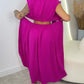Women's Elegant Cap Sleeve Split Dress