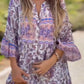 👗【S-5XL】🌸Γυναίκες φλοράλ φόρεμα V λαιμόκοψη