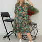 Women's Casual Short-Sleeve Colorful Print Dress