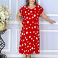 Women's Printed Polka Dot Dress