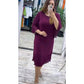 Elegant Pleated Sleeve Dress