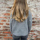 Women's Stand-Up Collar Pullover with Buttons