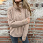 Women's Stand-Up Collar Pullover with Buttons