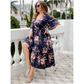 Wrap V-Neck Floral Dress