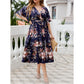 Wrap V-Neck Floral Dress