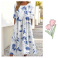 【S-4XL】🌺Καλοκαιρινό φόρεμα με floral print