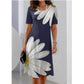 Women's Casual Print Short Sleeve Dress
