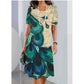 Women's Casual Print Short Sleeve Dress