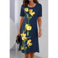 Women's Casual Print Short Sleeve Dress