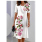 Women's Casual Print Short Sleeve Dress