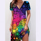 Women's Printed Short Sleeve Dress